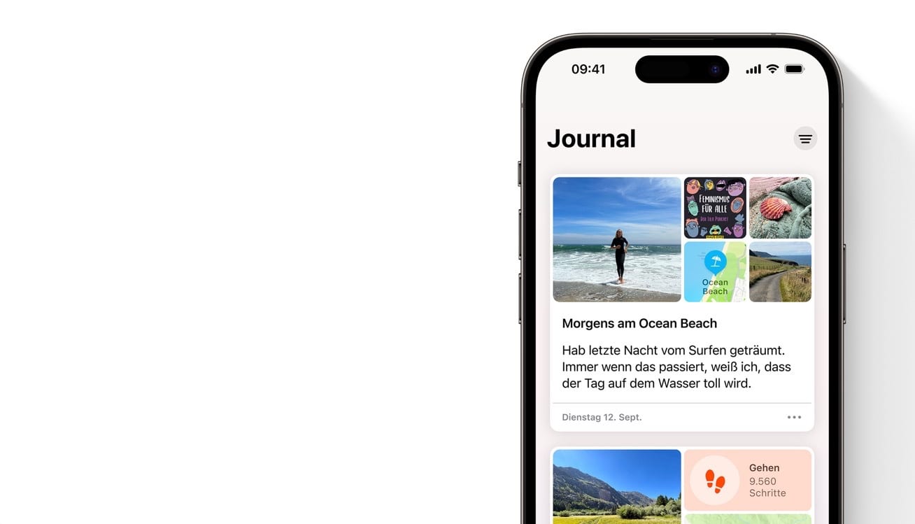 iOS 17.2: Die Journal-App ist da
